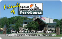 Friends of Stone Mountain Pet Lodge Card