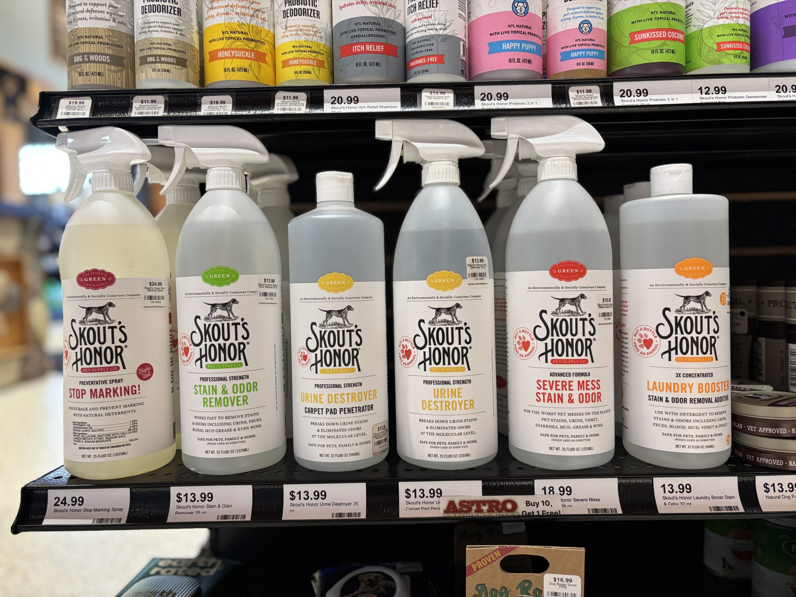Retail cleaning supplies
